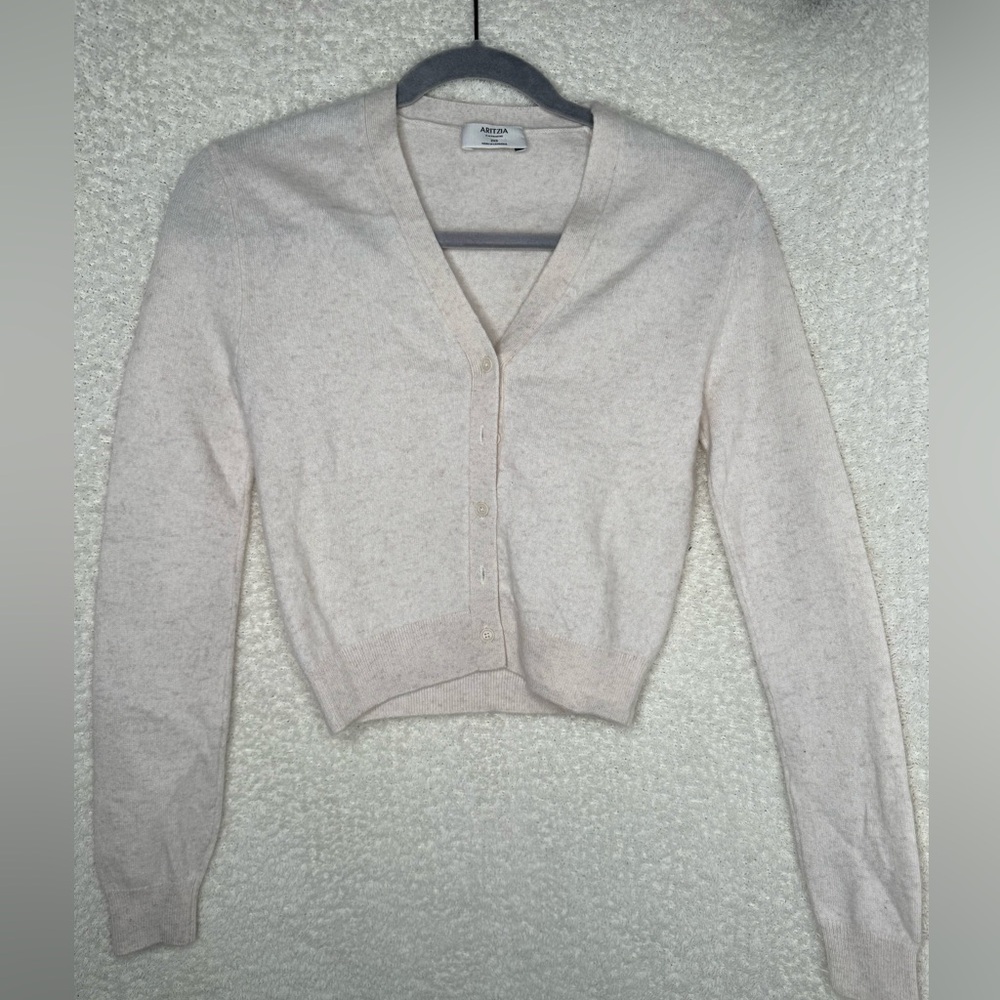 Aritzia Soft Cream Cardigan Sweater
